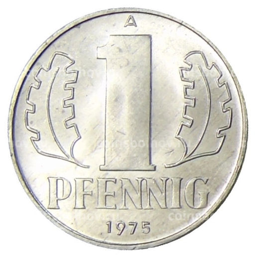 1 пфенниг 1975 года A Восточная Германия (ГДР)