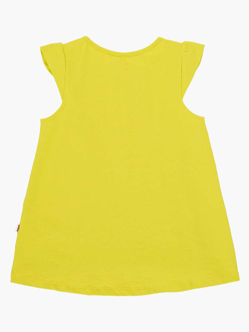 Футболка с принтом для девочки UD 1745 желтый - Mini maxi фото 5