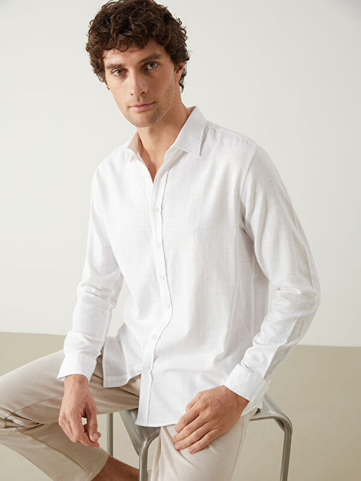 Slim Fit Uzun Kollu Arm?rl? Erkek G?mlek