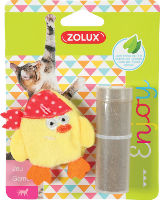 ZOLUX, Игрушка для кошек с кошачьей мятой в комплекте "Цыпочка", 7 см, 580729