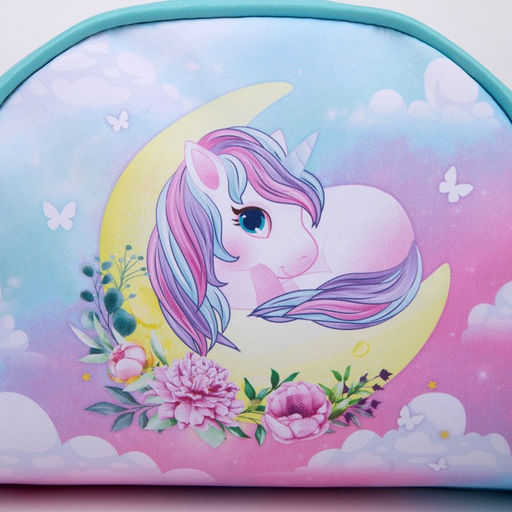 Сумка детская Единорог на луне, искусственная кожа, с брелком, 18х15х2 см - NAZAMOK KIDS фото 6