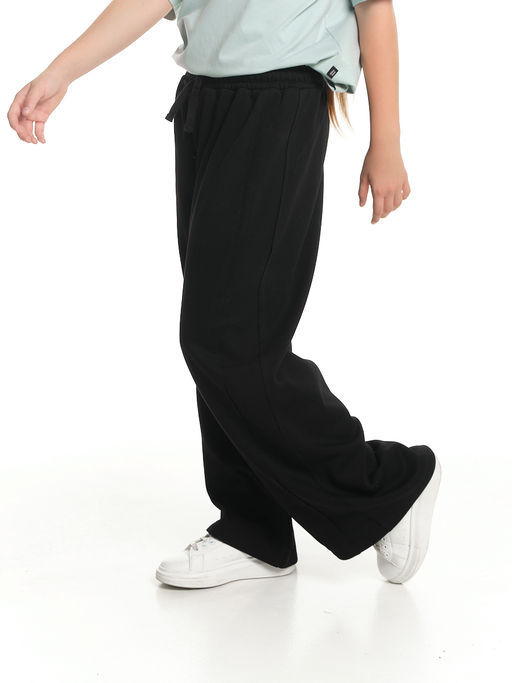 Брюки с лампасом для девочки 22-7697 черный - Mini maxi фото 9