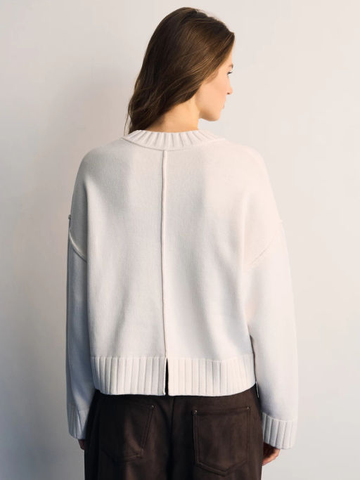 Вязанный джемпер с хлопком в составе / Zarina  фото 6