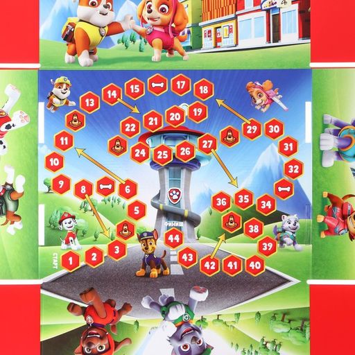 Подарочная коробка складная с игрой внутри, 28×21×9 см, Щенячий патруль