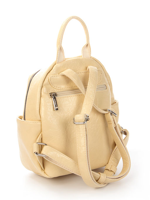LACCOMA рюкзак Жизель-желто-бежевый эко кожа хлопок