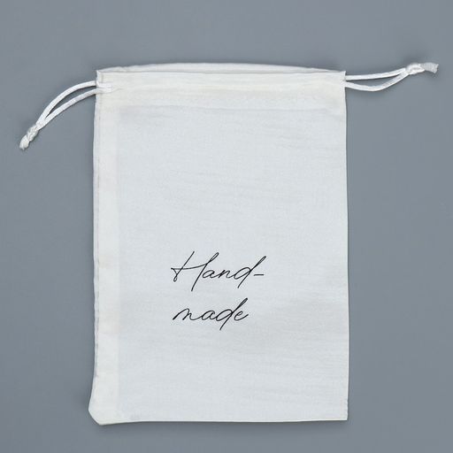 Цена за 5 шт. Мешок атласный Ручная работа, 18 13 см +/- 1.5 см - Дарите счастье фото 8