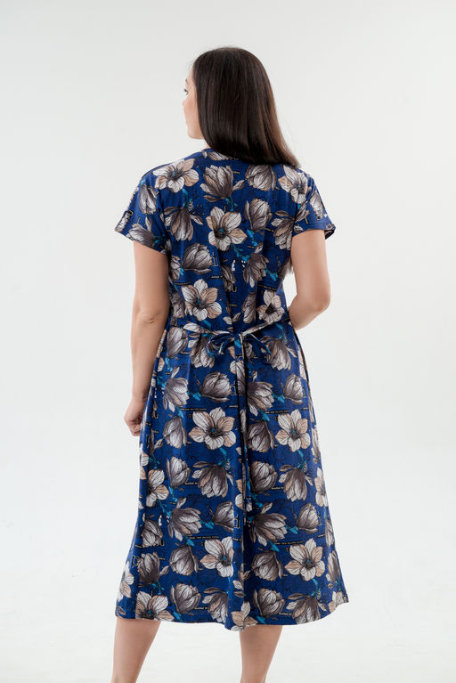 Платье женское из кулирки Миранда синий - Амадэль фото 14