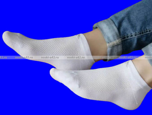 Цена за 5 пар.5 ПАР - ЮстаТекс носки женские 2с19 спортивные сетка укороченные Ассорти - 5 ПАР