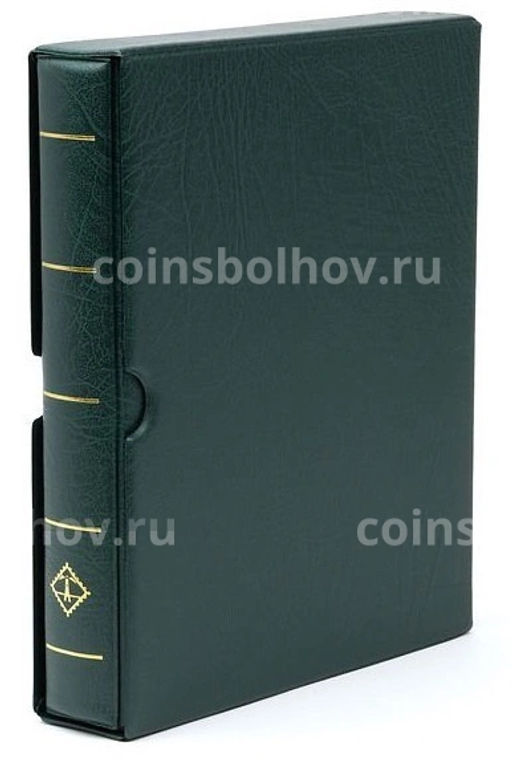 Альбом для монет без листов с защитным шубером формат Optima F Зеленый LEUCHTTURM 312210