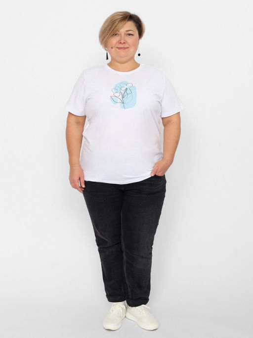 CRB wear/FSLW 60258-20 Футболка женская,белый/Ex.Cherubino  фото 3