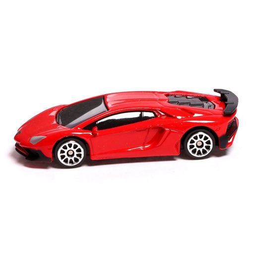 Машина металлическая LAMBORGHINI AVENTADOR LP750-4 SV, 1:64, цвет красный - Автоград фото 2