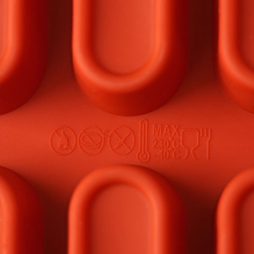 Форма для выпечки Доляна «Сладости.Эклер», силикон, 29×17×2 см (5.8×2.3×2 см), 20 ячеек, коричневая