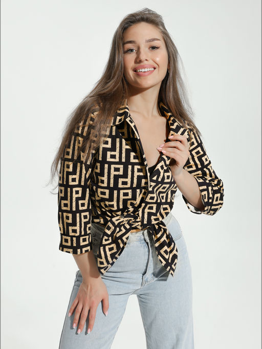 Жанетта туника женская (полоса синий) - Lovetex фото 84