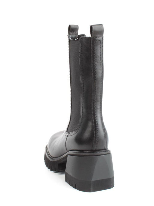 01-GZ6115-X81 BLACK Ботильоны демисезонные женские (натуральная кожа, байка) - Фабричный китай фото 5