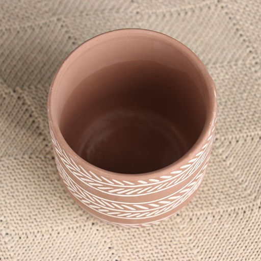 Кашпо для цветов «Узоры», 8×8×8.5 см, керамик, МИКС