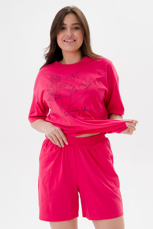 Пижама женская из кулирки Дива клубника - Амадэль фото 6