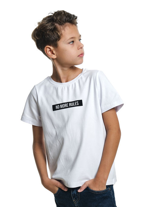 Футболка подростковая с принтом UD 7631 белый - Mini maxi фото 3