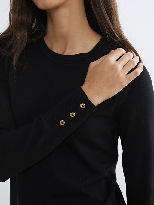 Bisiklet Yaka Kad?n Triko Kazak