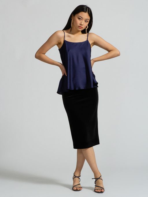 Топ широкий из атласа - Tantino фото 2