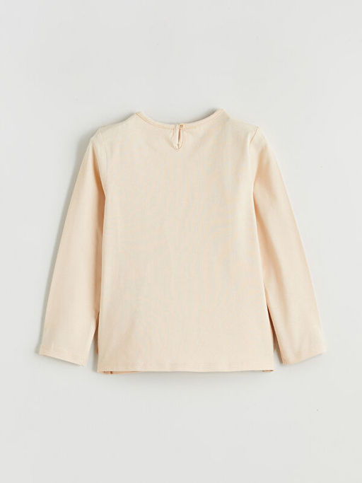 Bisiklet Yaka Hello Kitty Bask?l? K?z ?ocuk Ti??rt