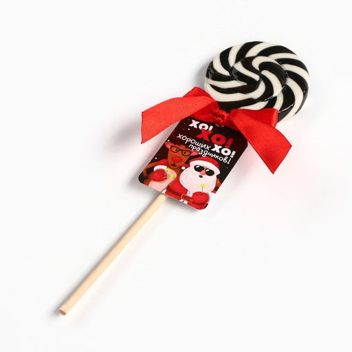 Цена за 2 шт. Леденец новогодний на палочке Хороших праздников, со вкусом колы, 15 г - Фабрика счастья фото 3