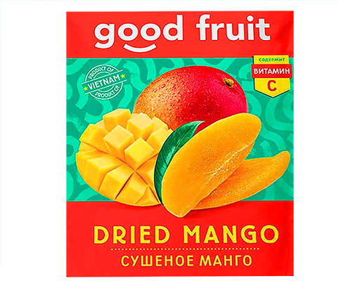 GOOD FRUIT, манго сушеное, 100 г - KRUT FRUT фото 2