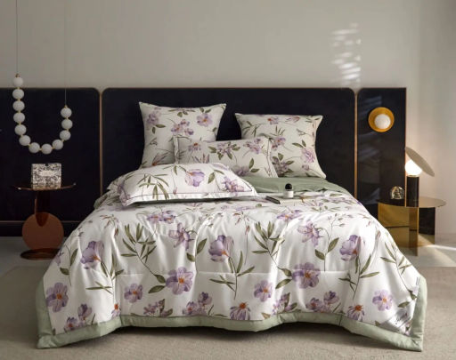 Одеяло Mency двухстороннее с простыней и наволочками ODMENHD09 Семейный