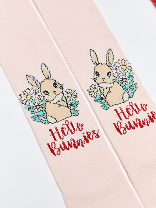 Desenli K?z ?ocuk K?lotlu ?orap 2li - Waikiki фото 2