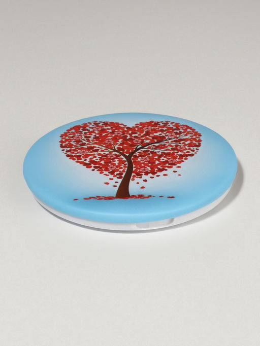 Цена за 3 шт. Зеркало складное «Деревья», d=7.5 см, с увеличением х2, голубой/красный