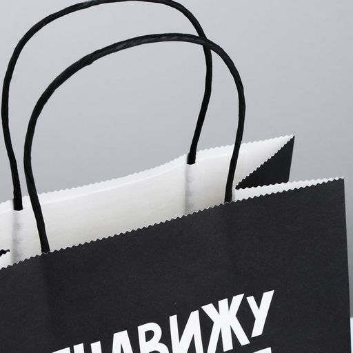 Пакет подарочный Ненавижу тебя меньше всех, 22 х 22 х 11 см - Дарите счастье фото 3