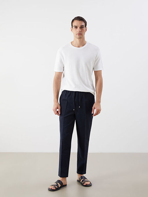 Bisiklet Yaka Penye Erkek Ti??rt