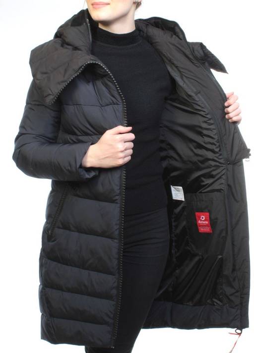 16010 NT. BLUE Пальто женское зимнее (200 гр. холлофайбер)