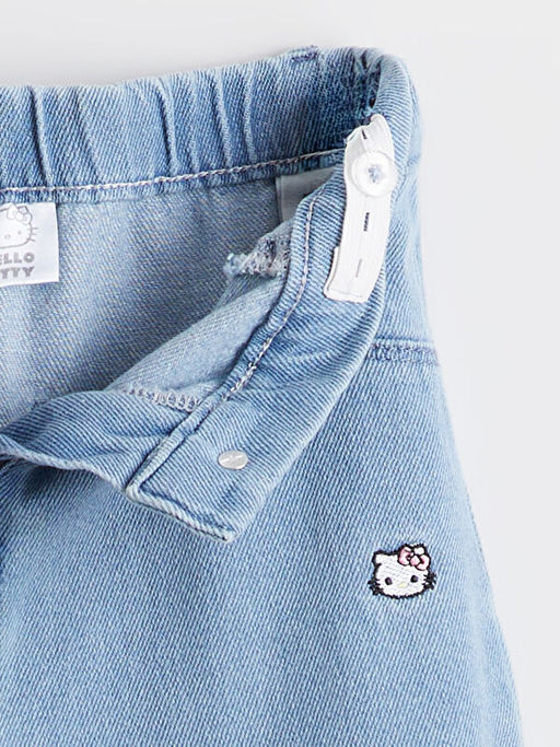 Hello Kitty Nak??l? K?z ?ocuk Jean Pantolon