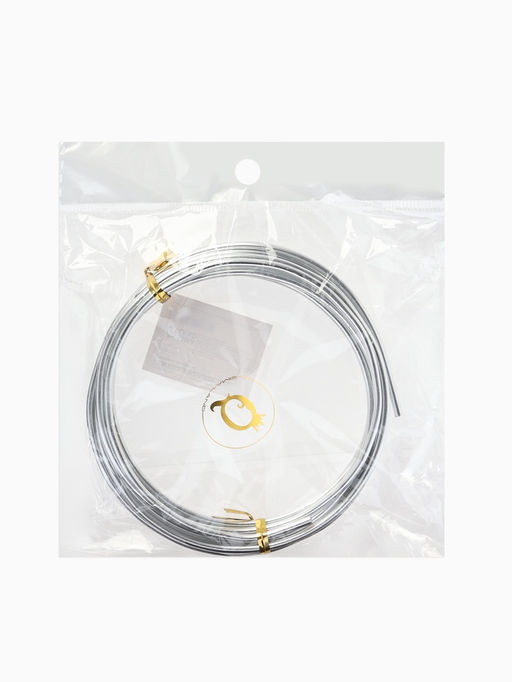 Проволока для плетения d=3 мм, намотка 3 м, цвет серебро