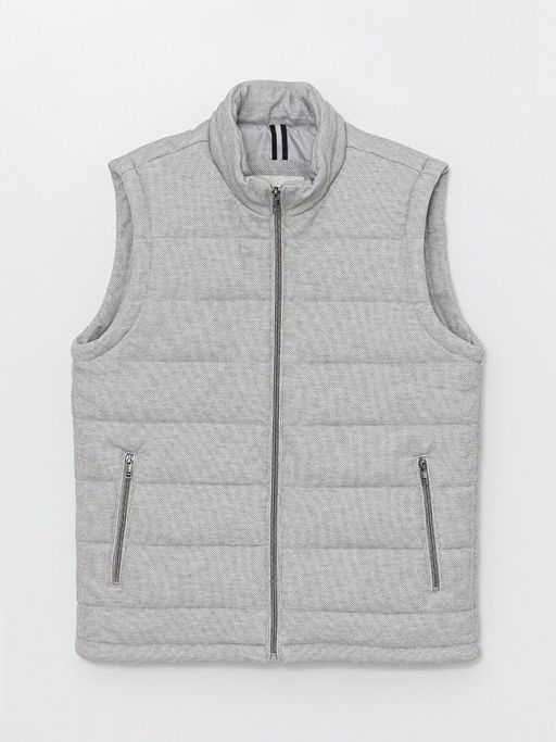 Slim Fit Dik Yaka Erkek ?i?me Yelek