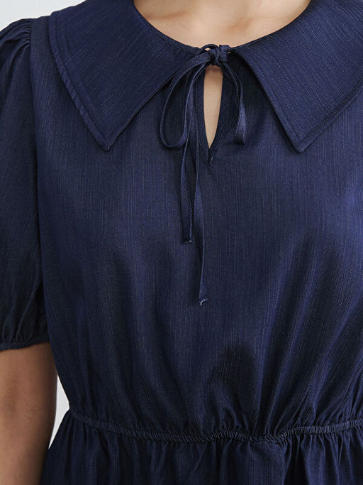 Bebe Yaka Peplum Bluz