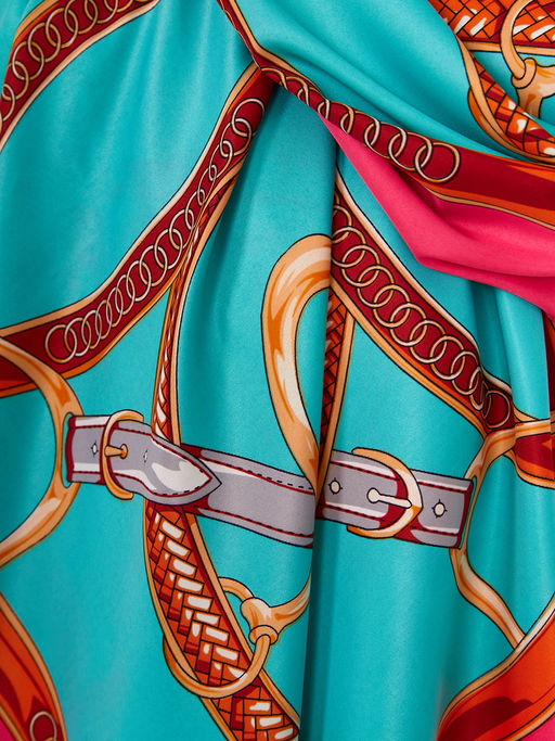 Большой, мягкий, тонкий и очень нежный двусторонний платок с рисунком. - Tantino фото 12