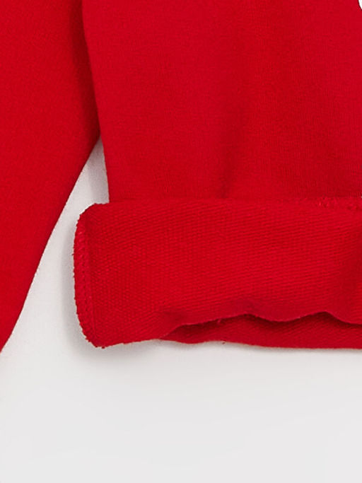 Bisiklet Yaka Uzun Kollu Atat?rk Bask?l? ve ?mzal? Erkek Bebek Sweatshirt - Waikiki фото 3