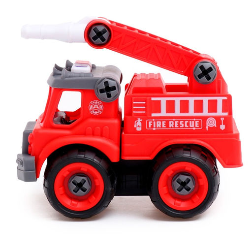 Конструктор винтовой Пожарный транспорт, набор 2 штуки, с отверткой, 59 деталей - Simaland фото 6