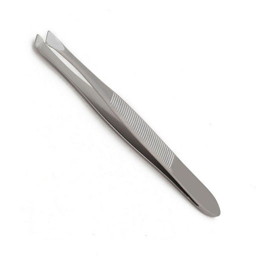 Zinger Пинцет для бровей скошенный / Classic B 158 FD SH, ручная заточка, 88 мм, серебристый матовый