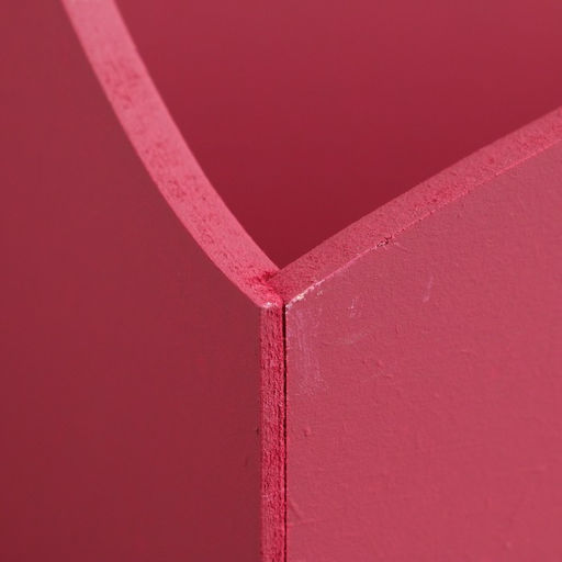 Кашпо деревянное Symmetric Heart, сердце, с ручкой, 2512,510(28) см Бордо - Дарим красиво фото 6