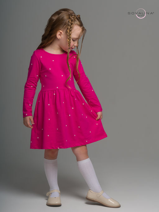 Платье Эля сердечки барби