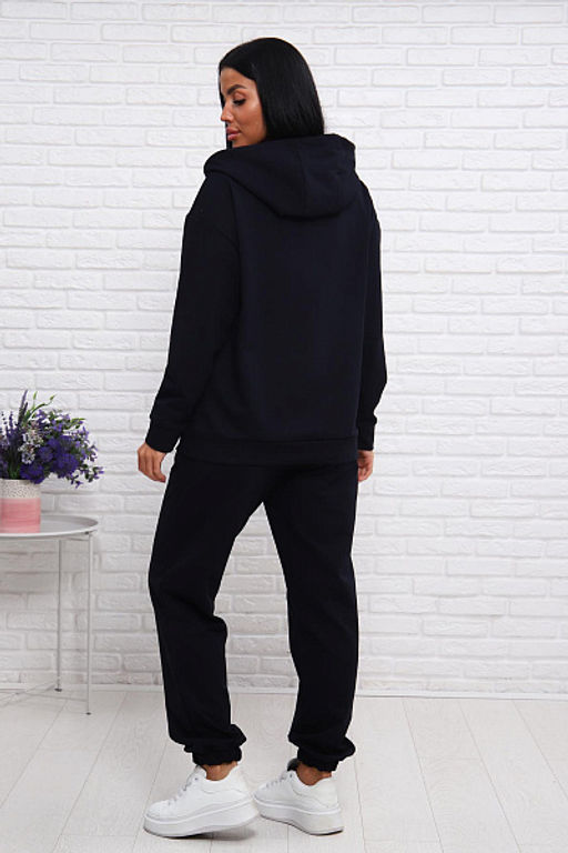 Костюм с брюками, футер с лайкрой 2-х нитка (00907, темно-синий) - Плиона фото 11