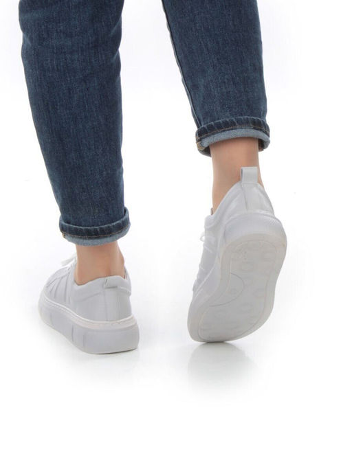 05-PDL255-3 GRAY Кроссовки женские (натуральная кожа)