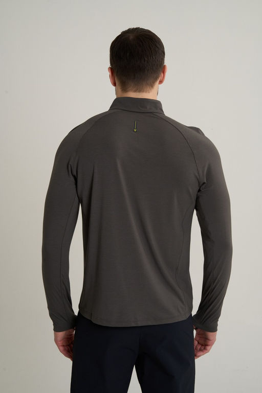 Лонгслив half-zip Коричневый ANTA RUNNING LS Tee  фото 6