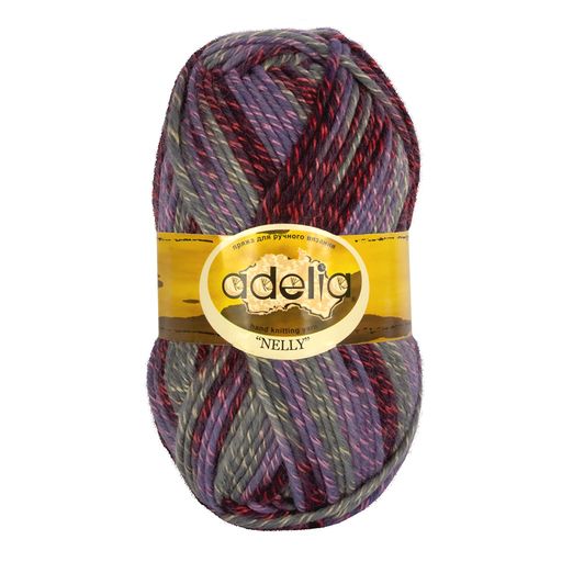 Пряжа ADELIA NELLY 70% шерсть, 30% акрил 5 шт. х 100 г 100 м  5 м