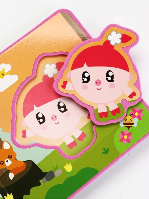 Книжка с мягкими пазлами EVA «Любимые герои. Малышарики», 12 стр.