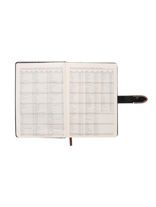 Ежедневник недатированный А5, с хлястиком, 112 листов в линейку, пвх, черный - Simaland фото 5