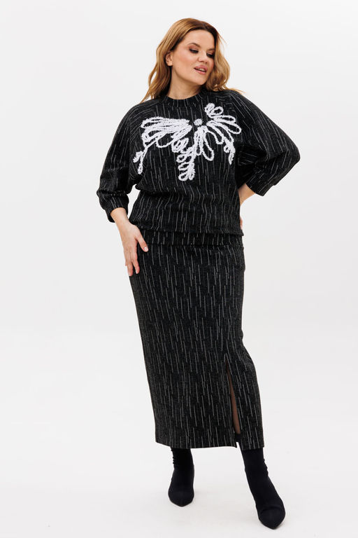 Костюм Michel Chic 1394 терракот, черный  фото 40