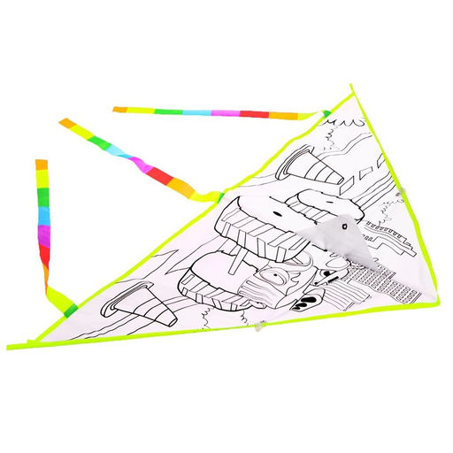 Воздушный змей-раскраска, 80 см - Funny toys фото 4